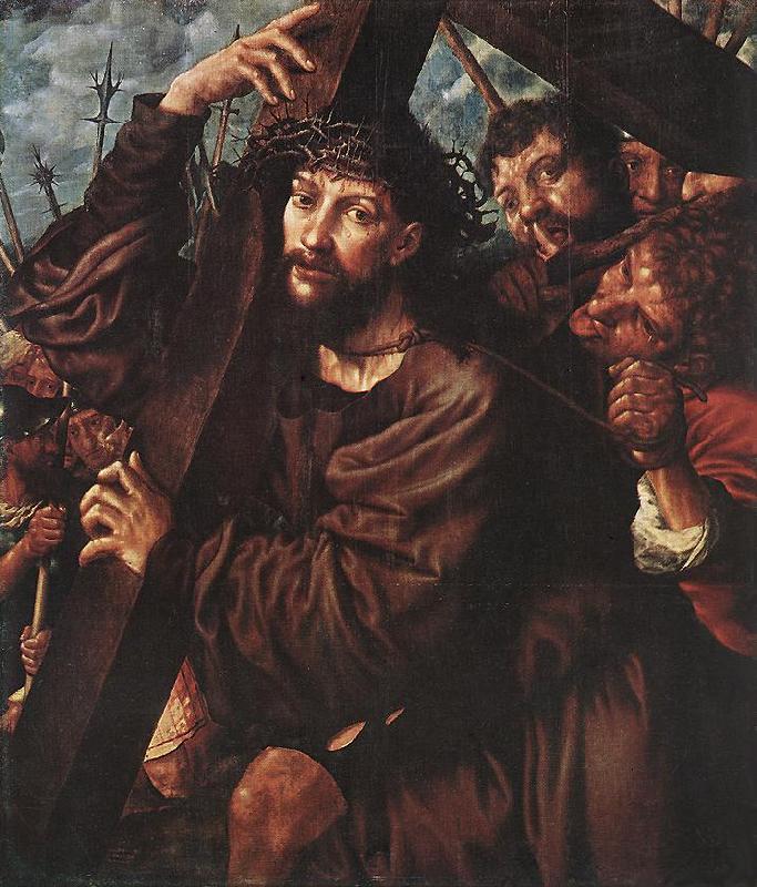 HEMESSEN, Jan Sanders van Christ Carrying the Cross wsg France oil painting art